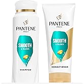 Pantene Pro-V Smooth & Sleek Duo Set Shampoo & Conditioner 12-12.6 Fl Oz