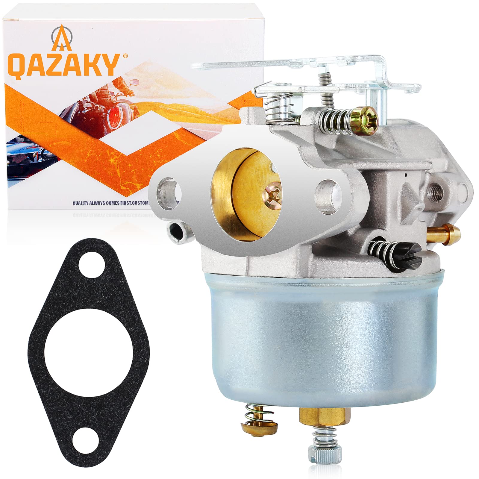 QAZAKY Adjustable Carburetor Compatible with Tecumseh 632107 632378 632536 640084 640105 640299 632107A 632378A 640084A 640084B 640299A 640299B 3.5HP 4HP 5HP HSK40 HSK50 HSSK40 HSSK50 HSSK55 LH195SA