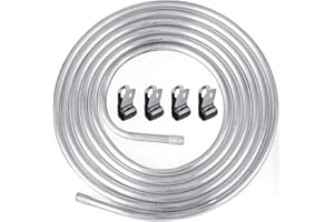 CNRAQR 5/16" OD Aluminum Hard Fuel Line 10 Feet Hardline Tube Thickness is 0.039"