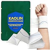 Rapid Clotting Hemostatic Gauze 3 inches x 5 feet, Kaolin Infused Bleed Stop and Quick Blood Clotting,Trauma First Aid, Tactical and Emergency Z-Fold Sterile (1)