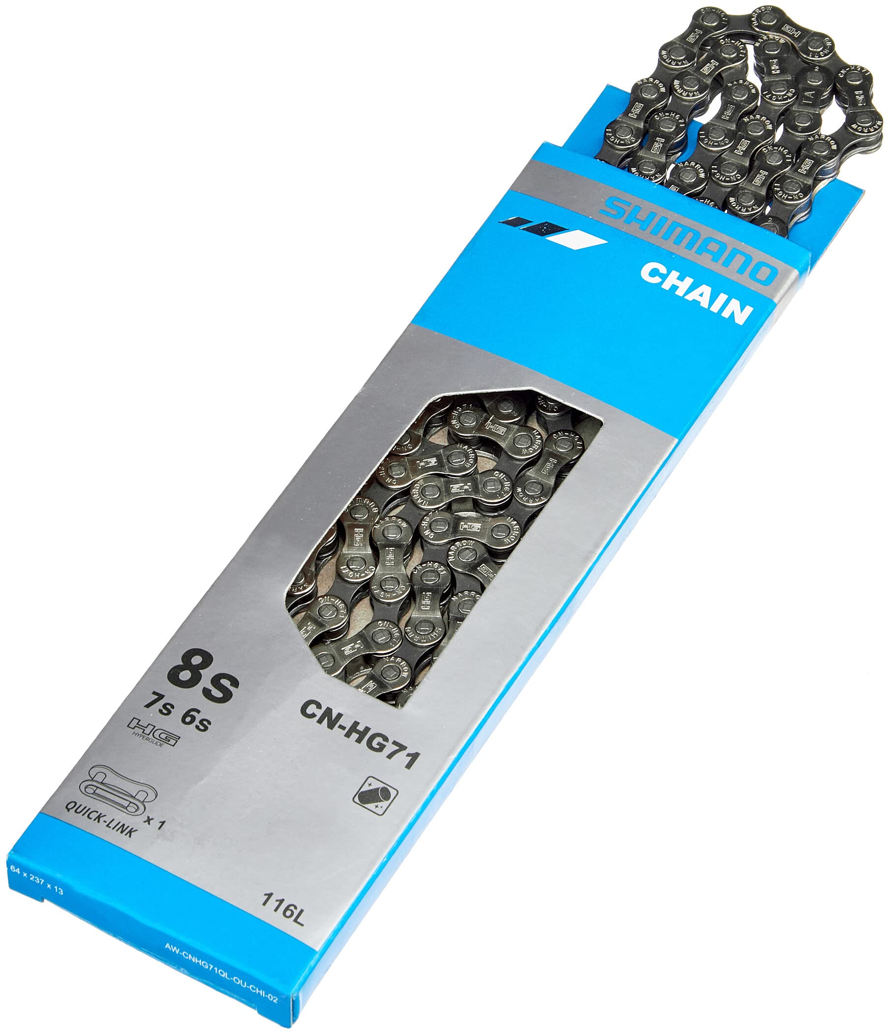 SHIMANO Cn-HG71 Bicycle Chain Silver 116 Links