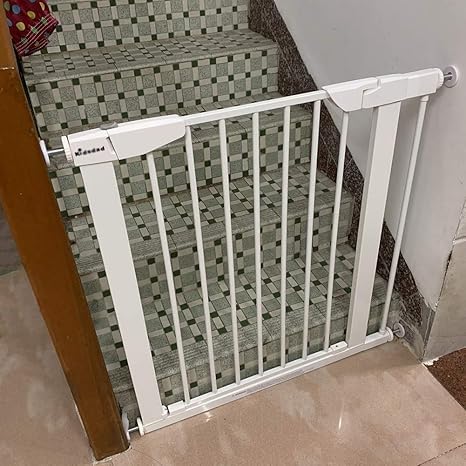 Security Gate White Baby Safety Gates For Stairs Doorway Pressure