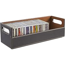 CD Storage Box with Powerful Magnetic Opening - CD Tray Holds 40