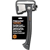 Fiskars U14 Universal Hatchet 14", RazorEdge Blade &amp; ToughCoat Plating | Superior Durability, Steel Blade Stays Sharp, Ergonomic Axe Handle for Chopping Wood, Kindling &amp; Path Clearing, Camping