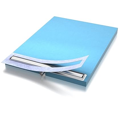 Duschelement 100x120 cm mit Rinne Ablauf waagerecht Rinne geschlossen Duschboard Duschtasse bodeneben