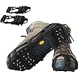 Limm Ice Snow Traction Cleats - Lightweight Crampon Cleats for Walking on Snow & Ice - Anti Slip Grippers Fasten Quickly & Easily Over Footwear - Protable Grips for Shoes and Boots