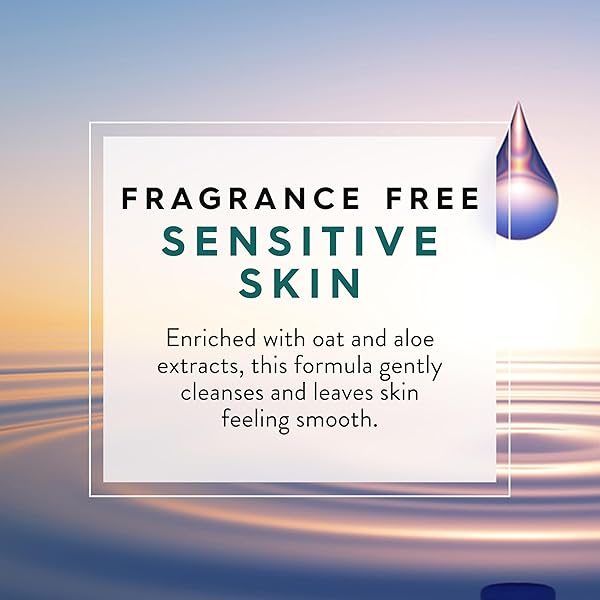 JASON SENSITIVE SKIN FRAGRANCE FREE BODY WASH, FOR A GENTLE FEELING CLEAN, 30 FLUID OUNCES