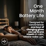 Morning Vibe Silent Vibrating Alarm Clock Band Midnight Black view 5