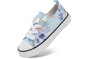 COFOPO Toddler Little Kid Cushioned Canvas Shoes Slip On Sneakers Soft and Durable