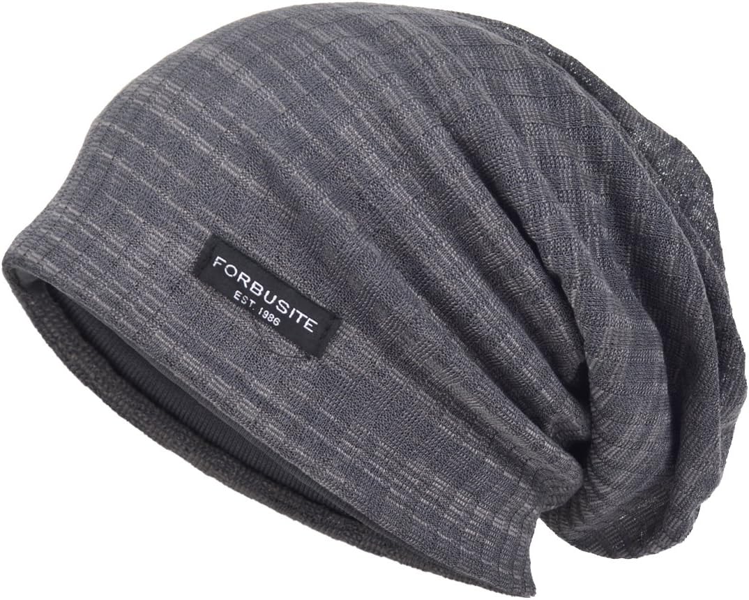 Men Slouch Hollow Beanie Thin Summer Cap Skullcap
