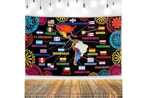 YARCOOLY Hispanic Heritage Month Decorations Latin American Banner Spanish Classroom Decorations National Hispanic Heritage Month Decorations for Classroom Home