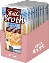 INABA Ciao Broth Wet Cat Food Chicken & Tuna 12 Packs 480g