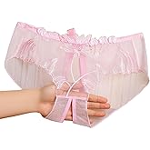 VORHELOVE Womens Sexy Cheeky Panties Thongs Lace Tangas Low Rise Lingerie Naughty Briefs Underwear