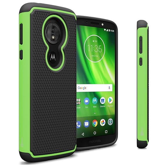 Amazon Com Moto G6 Play Case Syoner Shockproof Defender Phone Case Cover For Motorola Moto G Play 6th Generation Green