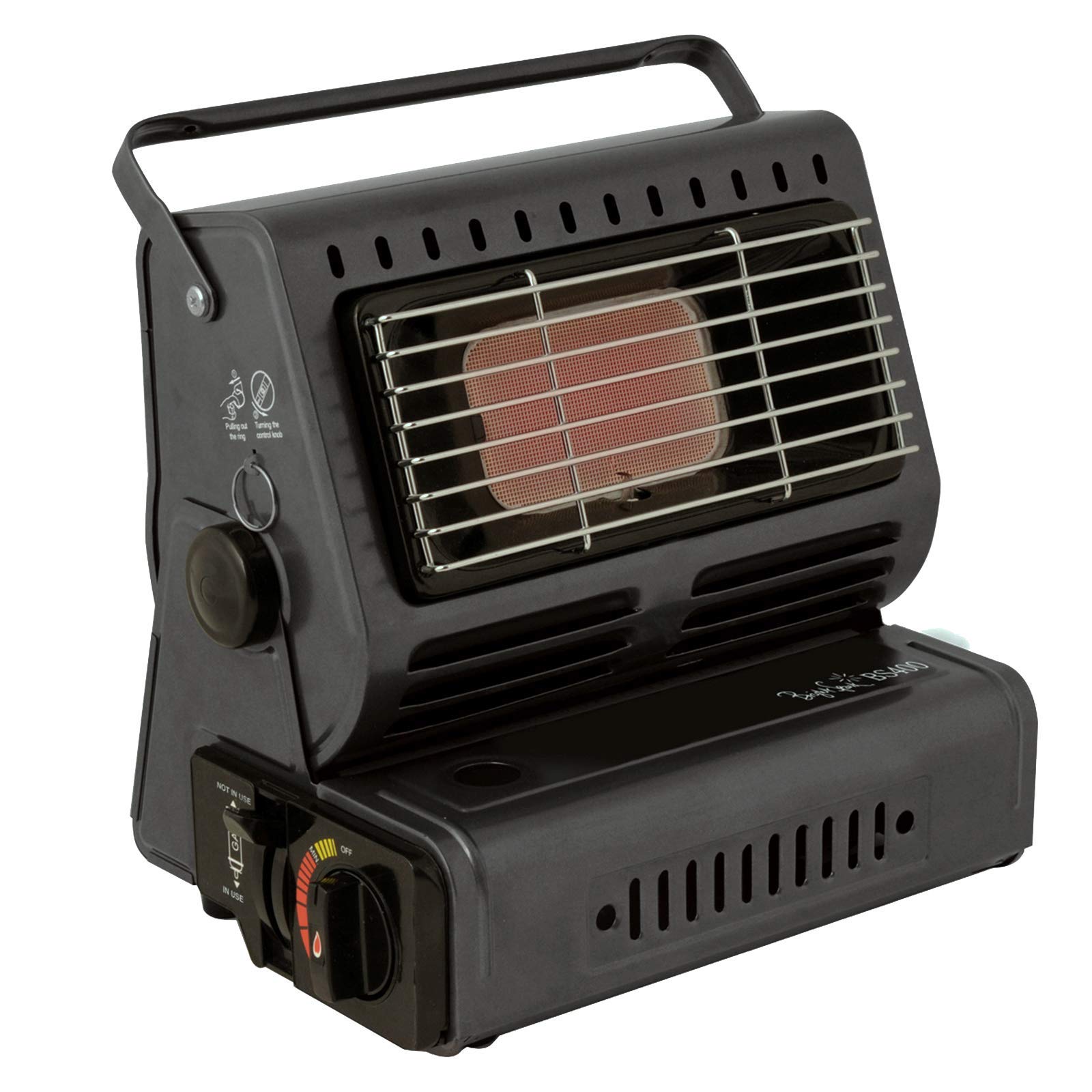 Bright Spark Portable Gas Heater - Black, N/A