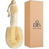Dry Brushing Body Brush - Dry Skin Brushes Vegan Natural Sisal Bristles for Lymphatic Drainage and Cellulite, Exfoliating Bod