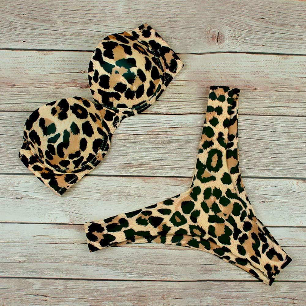 WQZYY&ASDCD Traje De Baño Bikinis Estampado De Leopardo Brasil : Amazon