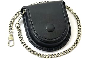 KAEVUD Pocket Watch Leather Case Protector Holder Waist Bag Timepiece General Accessories 47 mm