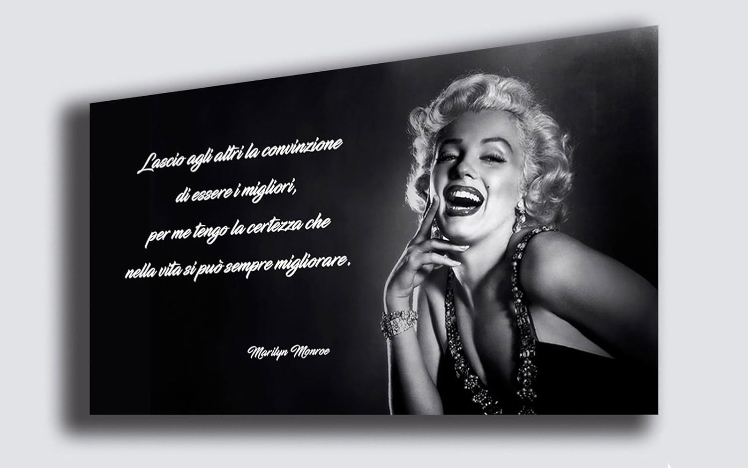 Quadro Marilyn Monroe Stampa Su Tela Quadri Moderni Moderno Arte Cucina Soggiorno Camera Da Letto Design Arredo Arredamento Casa Citazioni Frasi Famose Printerland It x50 Cm Amazon It Cancelleria E Prodotti Per Ufficio