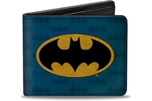 Buckle-Down Buckle-Down Bifold Wallet Batman Accessory, Batman, 4.0" x 3.5"