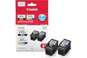 Canon Genuine Canon PG-240XL/CL-241XL HIGH Yield Ink Cartridge Value Pack, Black and Tri-Colour