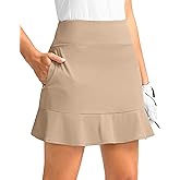 Viodia 16" Golf Skorts for Women High Waisted Tennis Skirt Athletic Skorts Skirts for Women Built-in Shorts with 5 Pockets