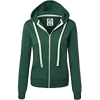 Lock and Love WSK954 Womens Active Fleece Zip Up Hoodie Sweater