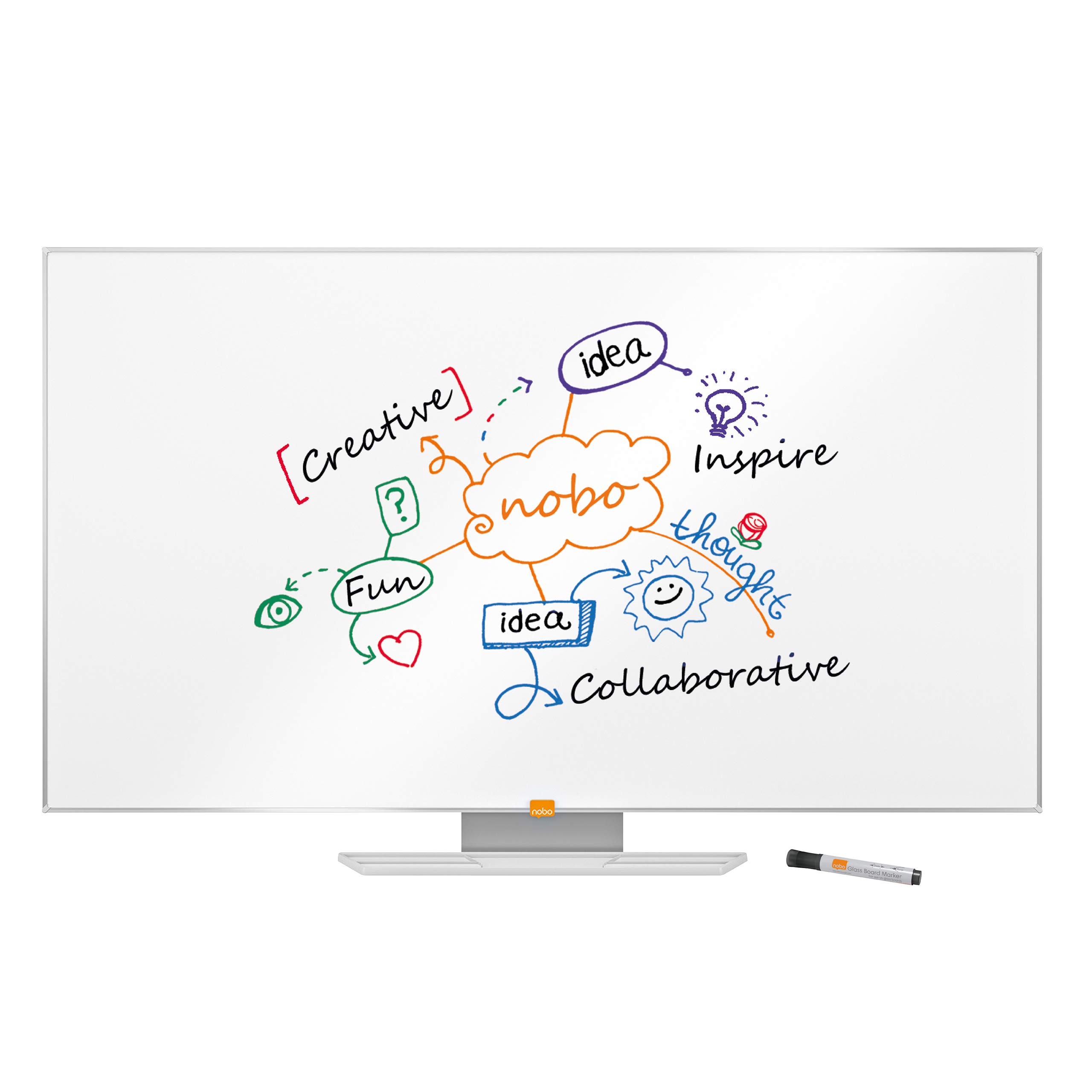 Nobo 1905303 55 Inch Widescreen Widescreen Enamel Magnetic Whiteboard
