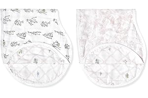 aden + anais Silky Soft Bamboo Viscose Burpy Bib – Multi-Use, Absorbent 4-Layer Burp Cloth and Full-Coverage Snap-Closure Bab