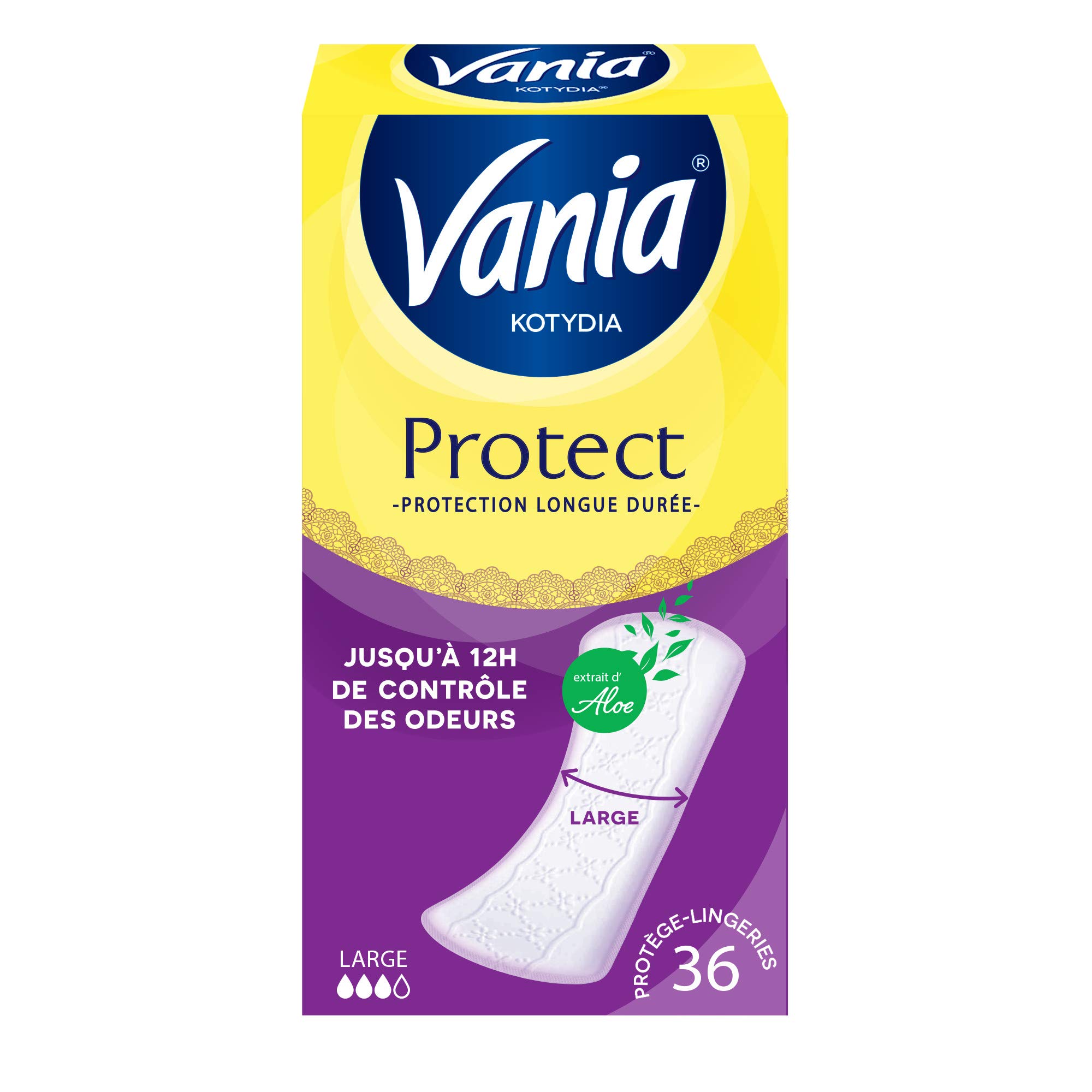 Vania Kotydia Panty Liners Protect + Large Aloe Vera x 36
