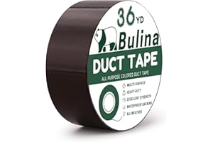 Bulina Duct Tape Dark Brown Heavy Duty 2 Inches x 36 Yard 8.7 Mil Thickness Strong Adhesive Tear by Hand Sticky Durable Great for Indoor Outdoor Packaging DIY Project Repairs(BJ3301)
