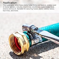 uxcell Worm Gear Hose Clamp, 12pcs 3/4" - 1