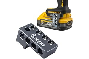 BPOPO Aluminum Magnetic 1/4-Inch Hex Bit Holder Fit for Dewalt 20V MAX XR DCF870, Drill Bit Organizer Side Mount for Impact Driver,Strong Magnetic Secure Storage and Easy Access to Hex Bits,Left Side