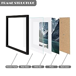 Hongkee 11x14 Picture Frames set of 3, Made of