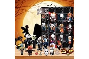 LIOATYO 2024 Halloween Advent Calendar, Halloween Countdown Calendar, 24 Day Halloween Countdown Calendar Decorations, Nightmare Before Christmas Advent Calendar for Living Room and Desktop Decoration