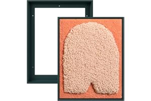 FOLKOR Floater Frame for 8x10 Canvas Paintings, 2 Pack Complete Floating Frames with 0.9" Deep for Artists Designers Plants Mountain Landscape Artwork Abstract Room Wall Decor (Dark Green)