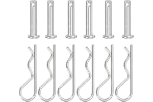 YELARXI Clevis Pin with R Shaped Spring Cotter Pin M5x25mm Single Hole Clevis with R - Clip Fits for Automotive Mechanics Car