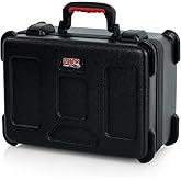 Gator Cases Molded Flight Case to Hold Up to (30) Wired Microphones with TSA Approved Locking Latch, (GTSA-MIC30)