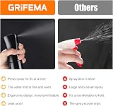 Grifema 200ml Small Water Spray Bottle Continuous Mist Black GE2001B-200B view 6