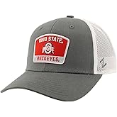 Ohio State Buckeyes NCAA Officially Licensed Snapback Hat Big Rig Patch Smoke White Switchback