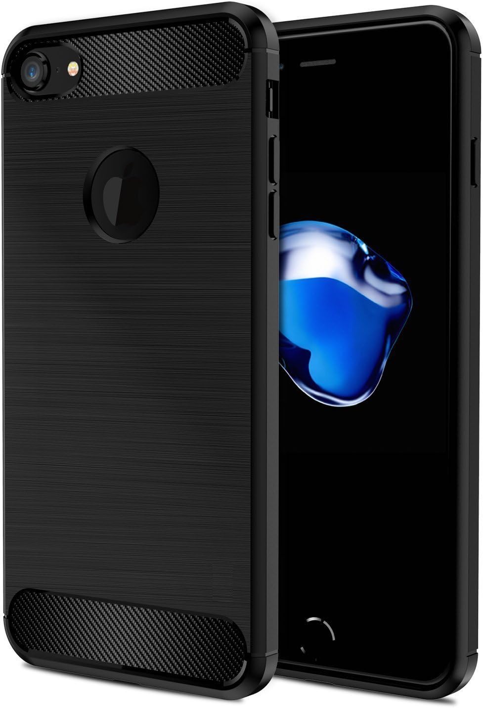 Golden Sand TPU Back Cover for iPhone 8 /iPhone 7 (Black)