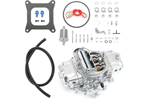 FQRANBO Carburetor 650 CFM 4150 Model 4 Barrel Double-Pumper Compatible with Holley Quick Fuel Brawler Diecast Carburetors Mechanical Secondary Electric Choke, Square Bore Flange Replace#BR-67255 (650 CFM)