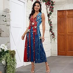 CHRATLHI Fourth of July Dresses for Women American