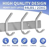GlazieVault Stainless Steel Coat Hooks Wall Mounted 2 Pack view 5