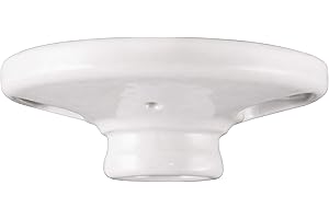 UltraPro Porcelain Lampholder, Medium Base, Indoor Lighting, Mount on 3-1/4” or 4” Box, UL Listed, White, 18304