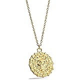Pirates Of The Caribbean Movies Cursed Aztec Coin Medallion Necklace Gold