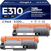 E310 E310dw Toner Cartridge Black 2-Pack High-Yield Replacement for Dell P7RMX PVTHG 593-BBKD Toner Compatible with Dell E310dw E514dw E515dn E515dw E310 E514 E515 Laser Printer Ink All-in-One Copier