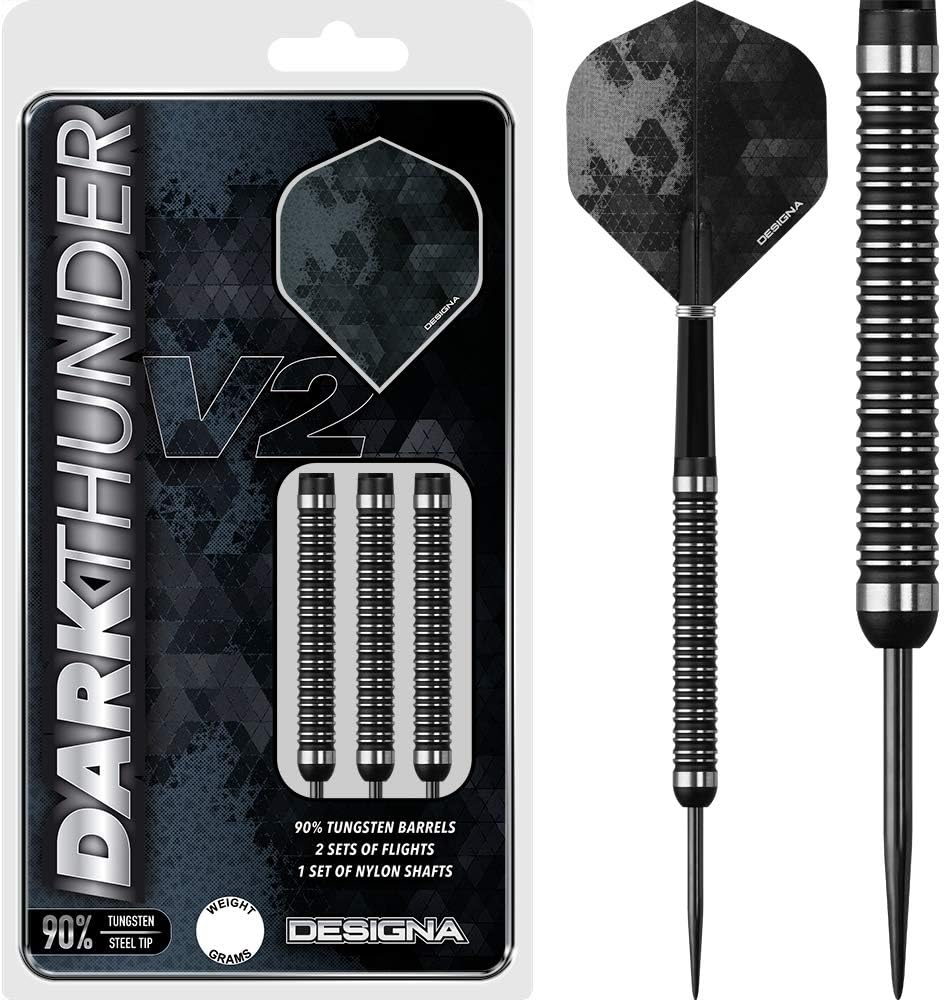 Designa Dark Thunder V2 Steel Tip Tungsten Darts
