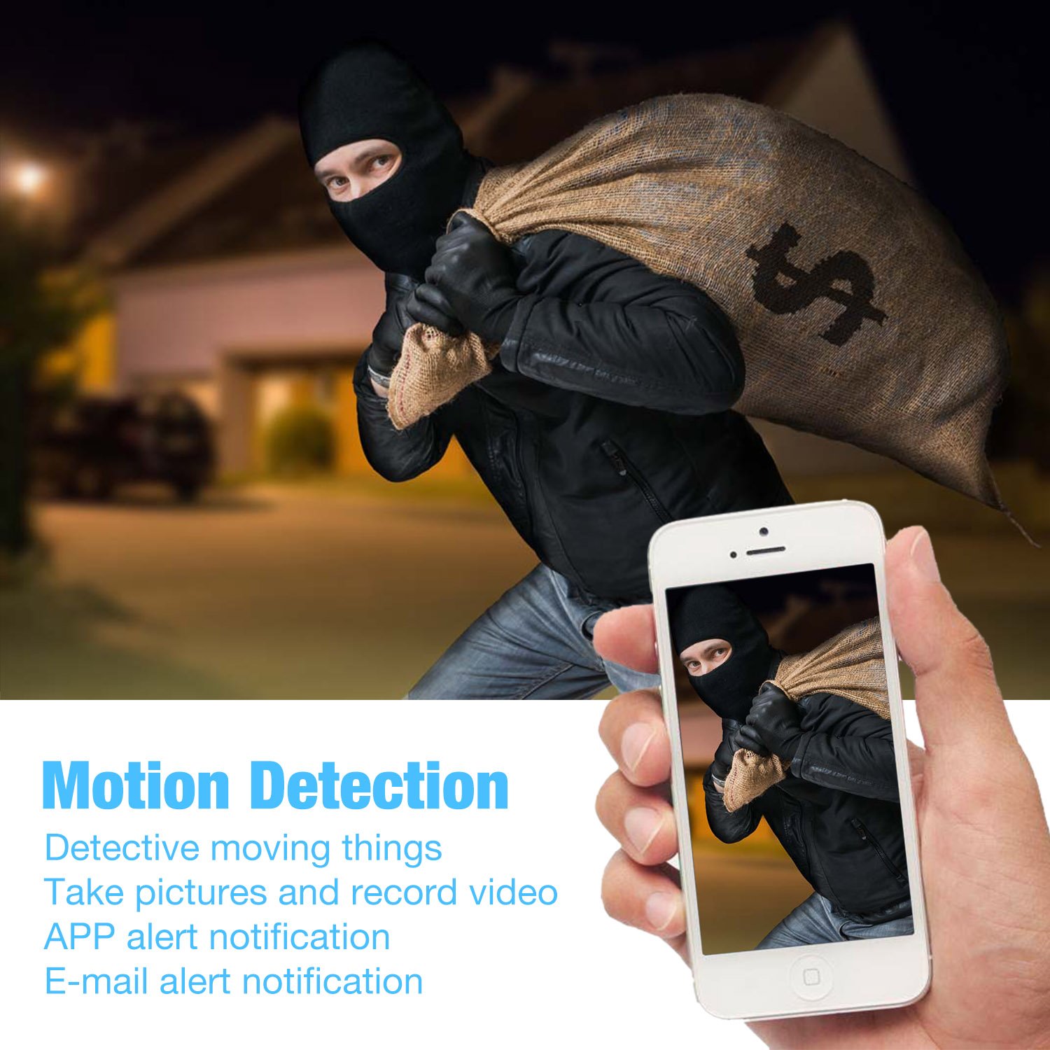 Wireless Outdoor Security Cameras System, 4 x 1080P CCTV Cameras NVR Kit for Home Garden, Wifi Surveillance Camera Set for Indoor / Outdoor, IP Camera with 1TB HBB Pre-installed, Night Vision, Motion Sensor, IP66 Waterproof, Motion Sensor -