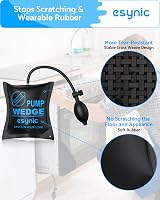 eSynic Air Wedge Pump Up Bags 2pcs with 4 Wedges Door Window Install view 3
